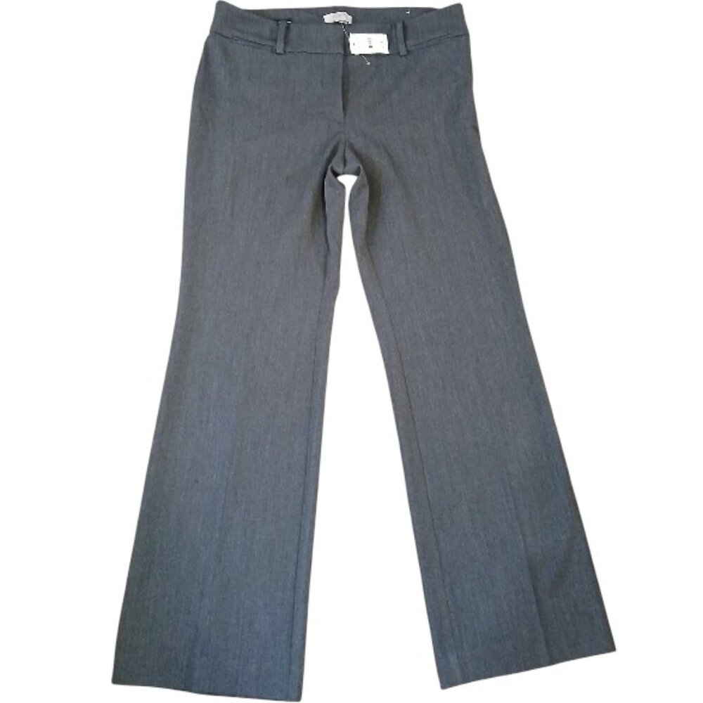 NWT LOFT "Original Dress Trouser" Gray Wide Leg 6P - Picture 6 of 12